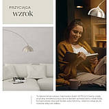 Дизайнерська ретро-лампа Arcus матовий нікель, фото 9