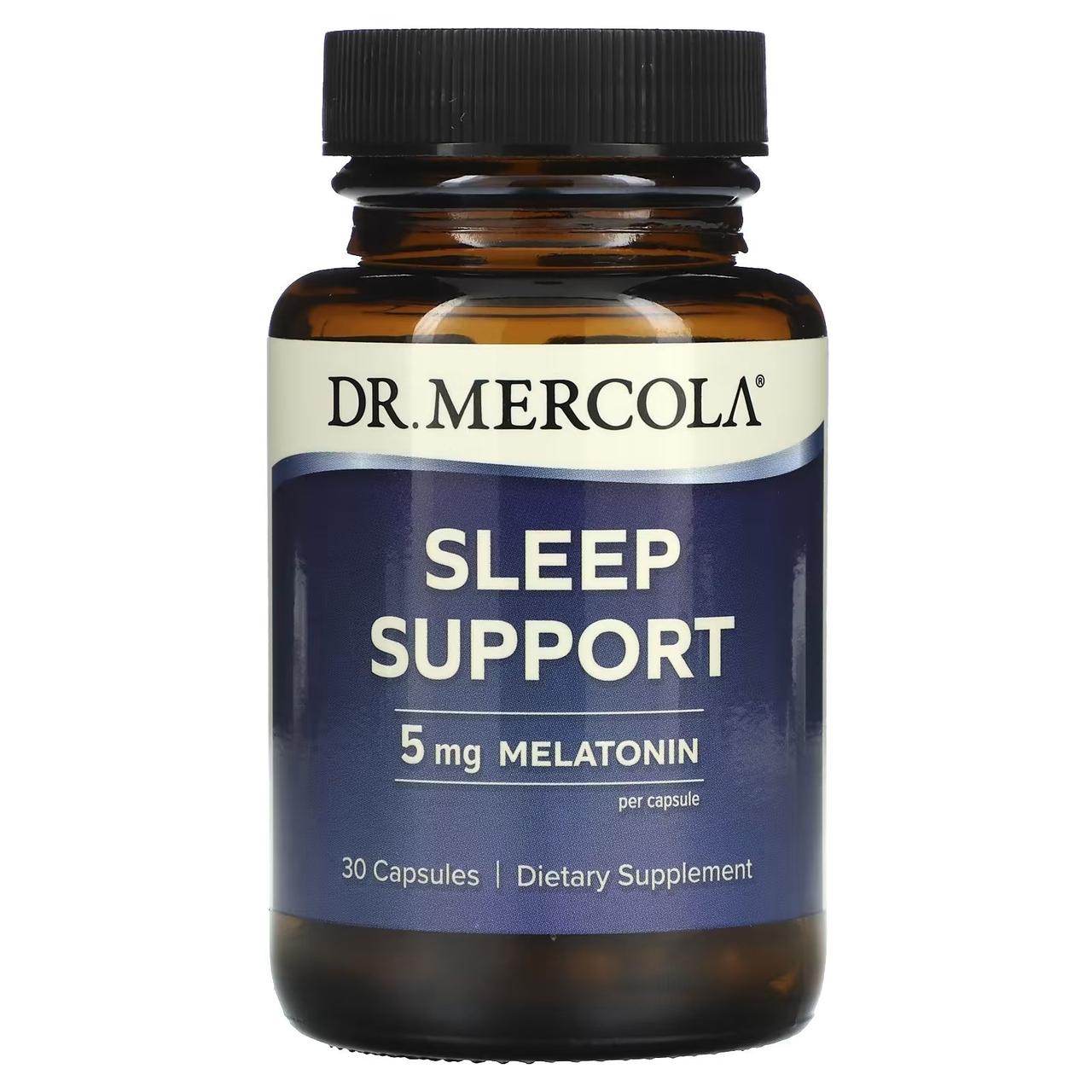 Підтримка сну, Sleep Support, Dr. Mercola, 5 мг, 30 капсул, фото 1