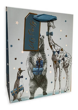 Пакет паперовий 22x25x10 см "Цирк", 6 шт в упаковці (281886)