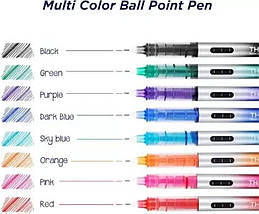 Набiр ролерів Deli EQ300-8C, Think, мікс кольорів, лінія 0,5мм, 8штук/упаковка, Ролери кольорові, фото 3