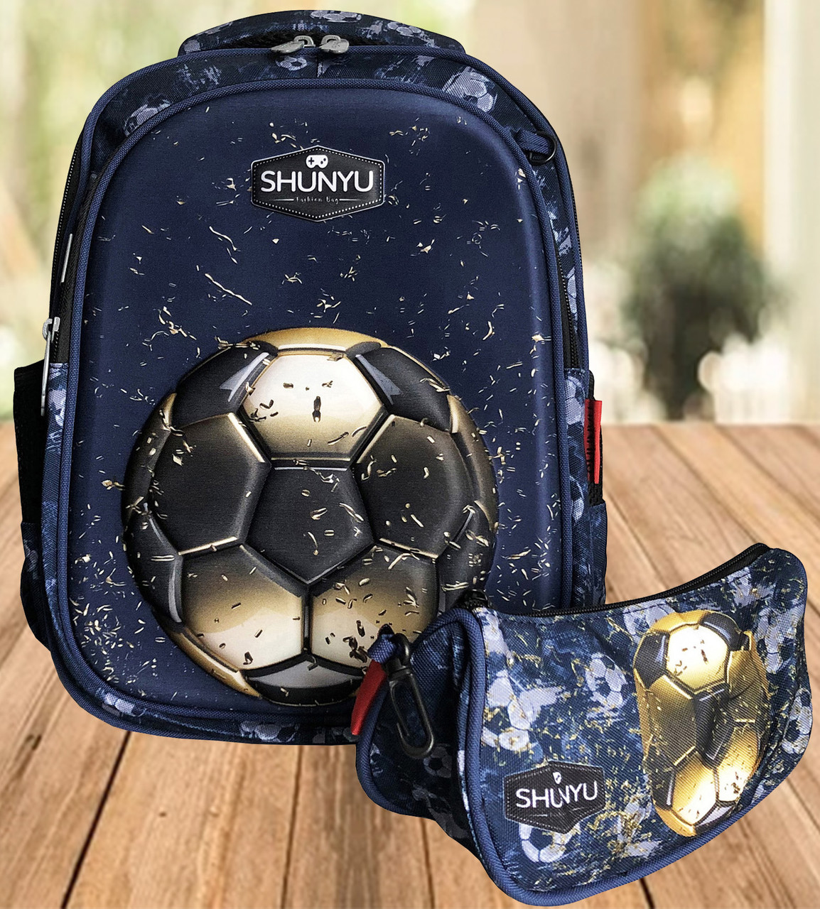 Шкільний рюкзак хлопчику 1 2 3 клас, портфель з пеналом та ортопедичною спинкою для першокласника, фото 1