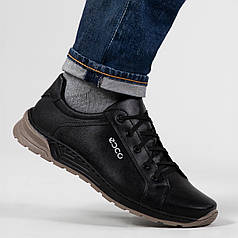 Кросівки чоловічі чорні з натуральнї шкіри (ЛК 40/3)