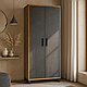 Сучасна дводверна шафа 2д "Омега" в стилі лофт Мебель Сервіс в офіс, фото 3