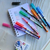 Набiр ролерів Deli EQ300-8C, Think, мікс кольорів, лінія 0,5мм, 8штук/упаковка, Ролери кольорові, фото 5