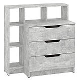 Комод на 3 ящики з надбудовою 3+5 дуб сонома, фото 9