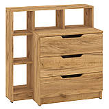 Комод на 3 ящики з надбудовою 3+5 дуб сонома, фото 5