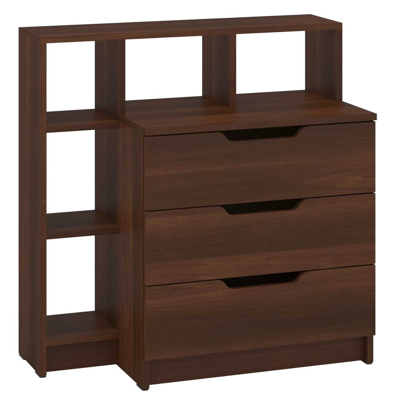 Комод на 3 ящики з надбудовою 3+5 горіх, фото 1