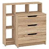 Комод на 3 ящики з надбудовою 3+5  трюфель, фото 8