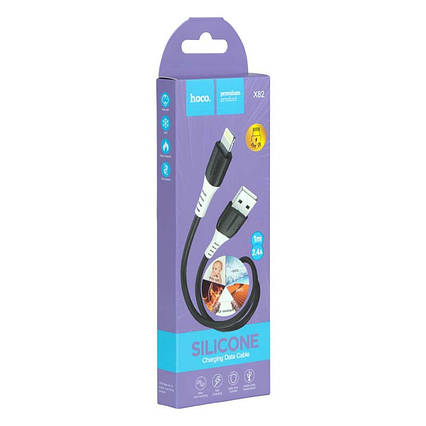 Кабель USB Hoco X82 Lightning, чорний
