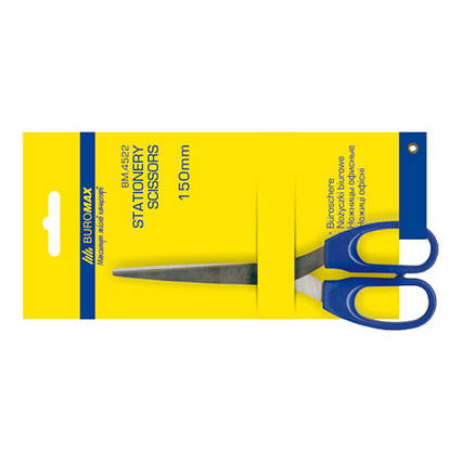 Офісні ножиці JOBMAX, довжина 130 мм, зручні та гострі (BM.4522)