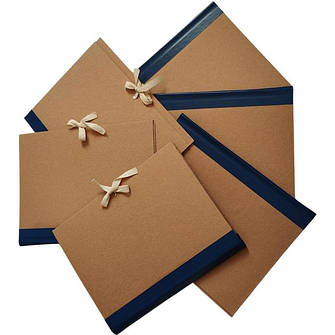 Папка архівна корінець Бумвініл П-образний подвійний клапан 