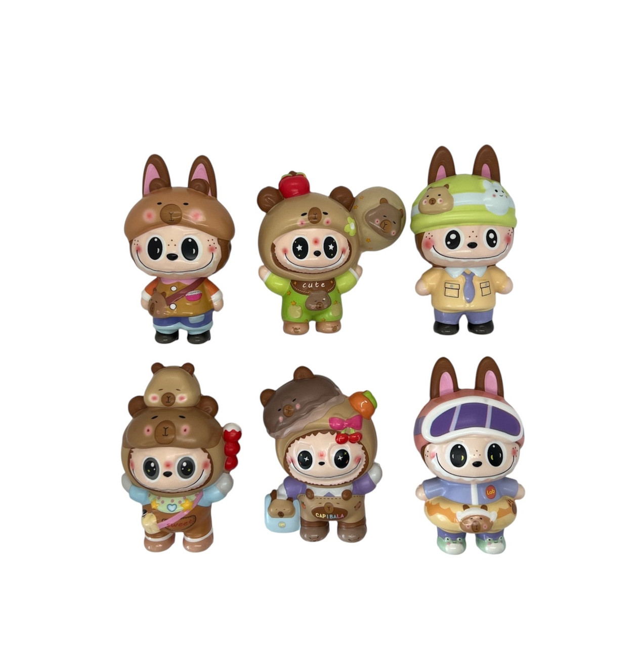 Антістрес сквіш Labubu з капібарою 12 см., фото 1