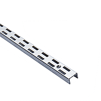 Рейка подвійна хромована пристінна 2м напрямна (Китай), номер 5.