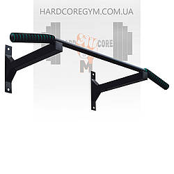 Турнік настінний цільний №1 з м'якими ручками / Чорний