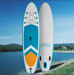 САП дошка 335х84x15 синя для серфінгу, сапборд для веслування стоячи на подарунок для жінки, для прокату