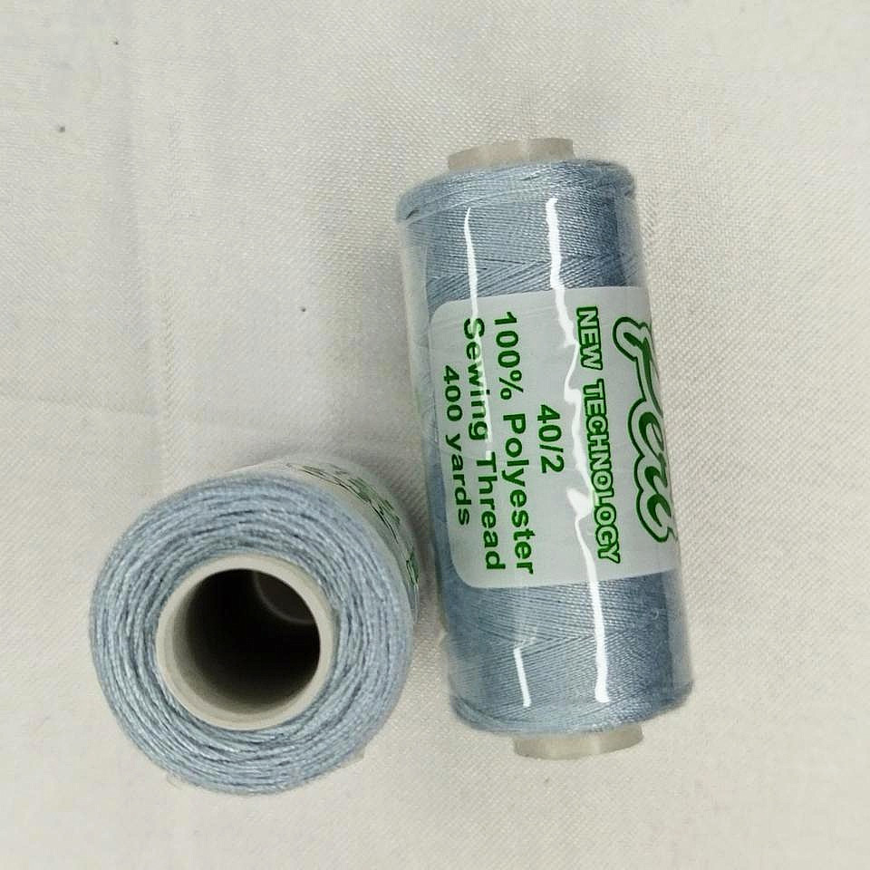 Нитки швейні №289 сіро-блакитні поліестер 400 ярдів, фото 1
