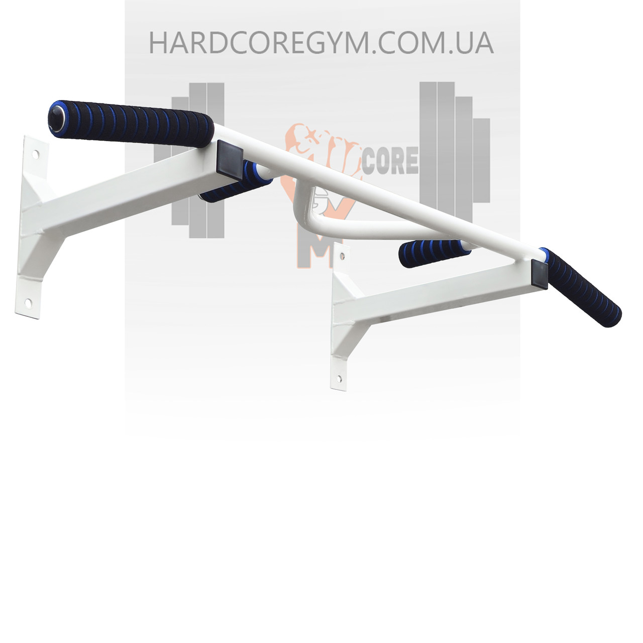 Турнік настінний цільний №2 з м'якими ручками / Білий, фото 1