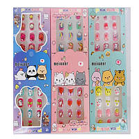 Косметика наклейки на нігті, мікс видів, упаковка 12 шт, розмір 10×7×1 см (CDJ3197)