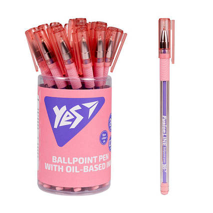 Кулькова ручка Yes Fusion.Line 0,7 мм синя, зручна і стильна (412254)