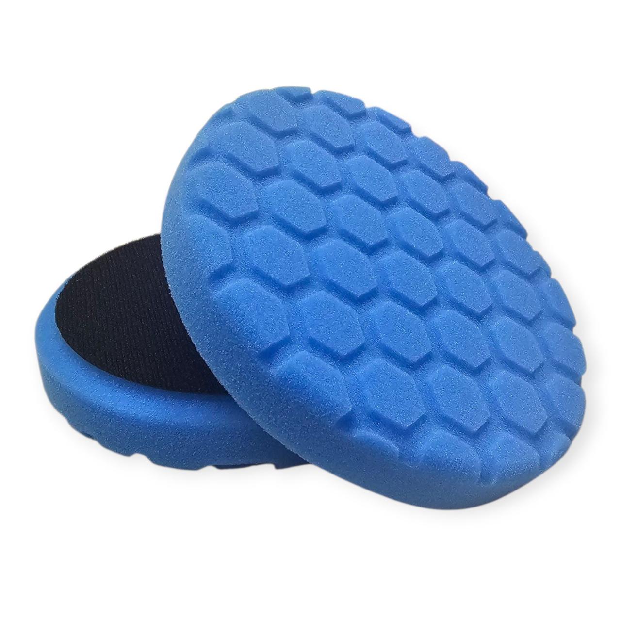 Полірувальний круг із поролону з шестигранною текстурою (Hex) синій 150 мм (м’який)