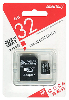 Картка пам'яті Smartbuy micro SD 32 Гб
