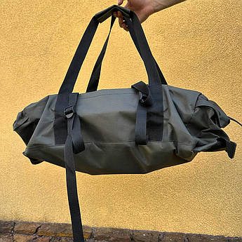 Рюкзак-баул тактичний FR хакі 70 л, міцний водонепроникний матеріал 600D, великий об'єм для туризму, кемпінгу, альпінізму