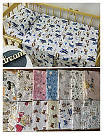 Дитячий постільний набір в ліжечко 120х60 см, набір в дитячий садок