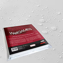 Біле водонепроникне секс-простирадло для вологих насолод SexMAX WetGAMES, 180 x 220 см
