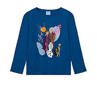 Лонгслів Disney Frozen футболка з довгим рукавом для дівчинки з Анною та Крістоффером