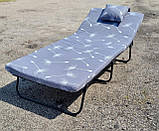 Розкладачка "Марія" М-60 з матрацом 60 мм — ліжко з матрацом і подушкою, фото 2