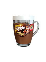 Шоколадно-горіхова паста Kriss з лісовими горіхами 300 г у скляній банці з ручкою