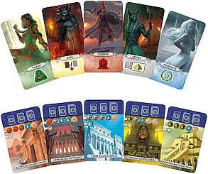 Настільна гра 7 Wonders Duel: Pantheon (7 Чудес Дуель: Пантеон)(дополнение), фото 2