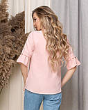 Блуза жіноча з вирізом у кольорах Гурт Роздріб Дроп 23099, фото 9