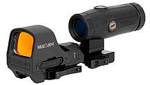 Коліматорний приціл Holosun HS510C 2 MOA швидкознімний + збільшувач Holosun HM3X 3x