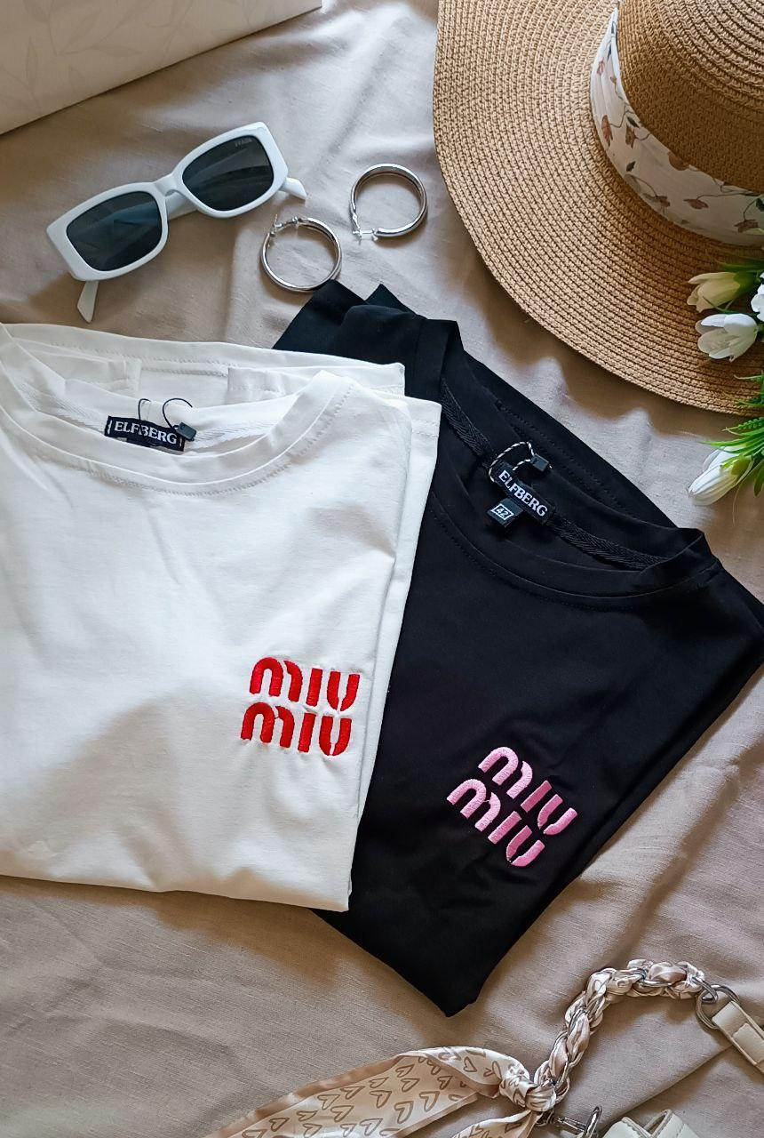 Футболка жіноча базова з вишивкою 23100, фото 1