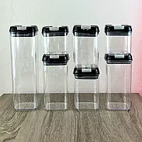 Спеціальні контейнери пластикові банки для зберігання круп для сипучих продуктів 7 шт