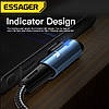 Кутовий Кабель для заряджання та передачі даних Essager 7A, 90° Degree Black, 100W, USB Type-A to USB Type-C, 1 м, фото 8