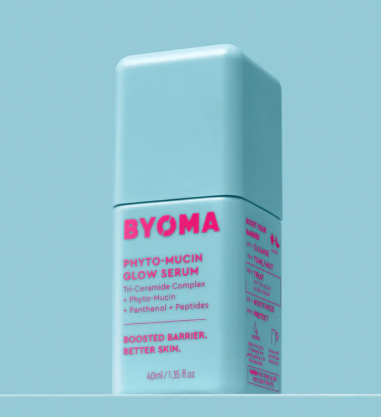 Byoma Phyto-Mucin Glow Serum — сироватка для сяйва та зміцнення бар’єра шкіри з фітомуцином і комплексом керамідів, 40 мл, фото 1