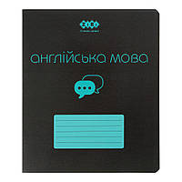 Зошит ZiBi предметний BLACK 48 аркушів клітинка, англійська мова (ZB.1700-17)