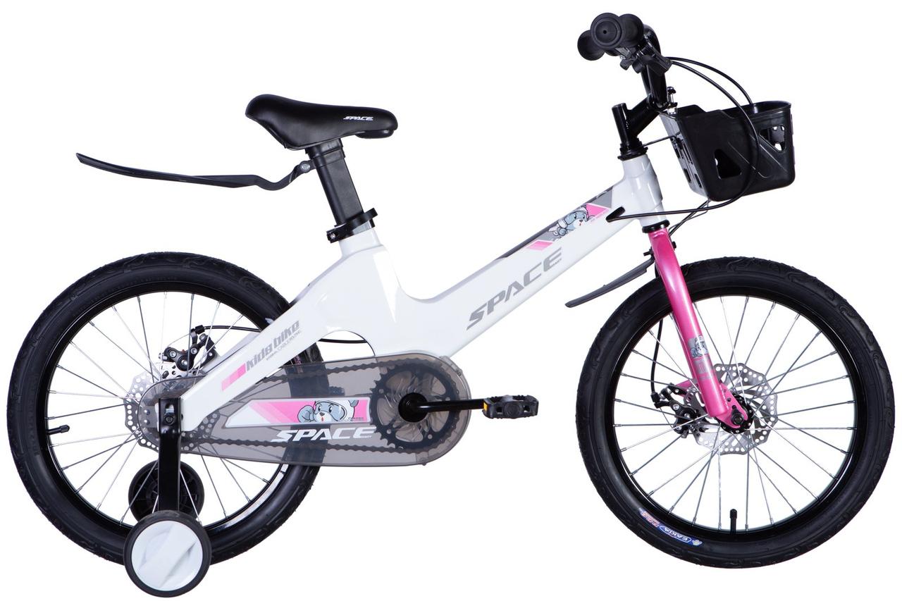 Велосипед Space 18" KID MOON MG рама 10" DD крила кошик 2024 білий, фото 1