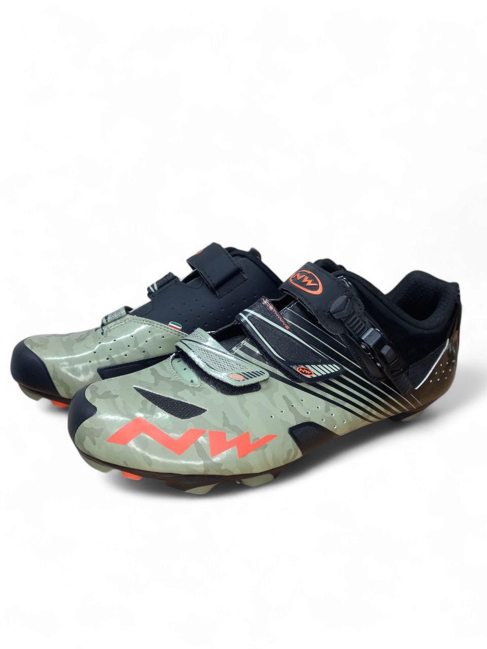 Велотуфлі NORTHWAVE Hammer SRS чорний/хакі, фото 1