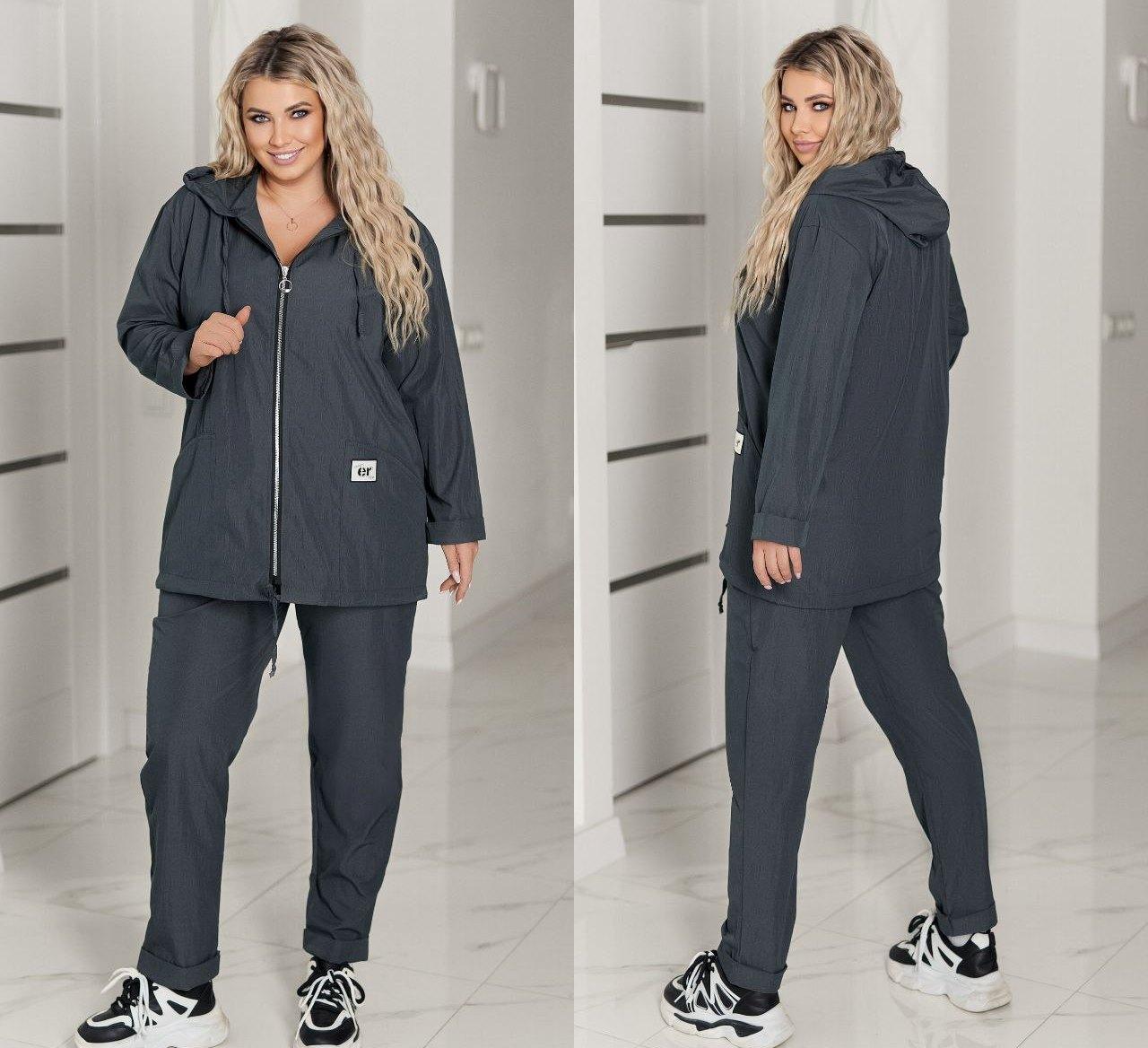 Костюм жіночий прогулянковий ветровка і штани в кольорах 9689, фото 1