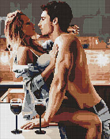 Алмазна мозаїка/вишивка Пристрасний ранок 18+ 40*50 см Ідейка AMO 8171