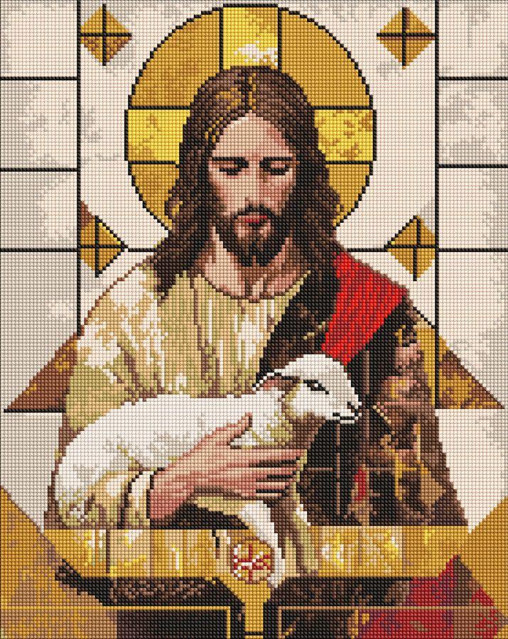 Алмазна мозаїка/вишивка Релігія. Геометрія благодаті 40*50 см Ідейка AMO 8198, фото 1