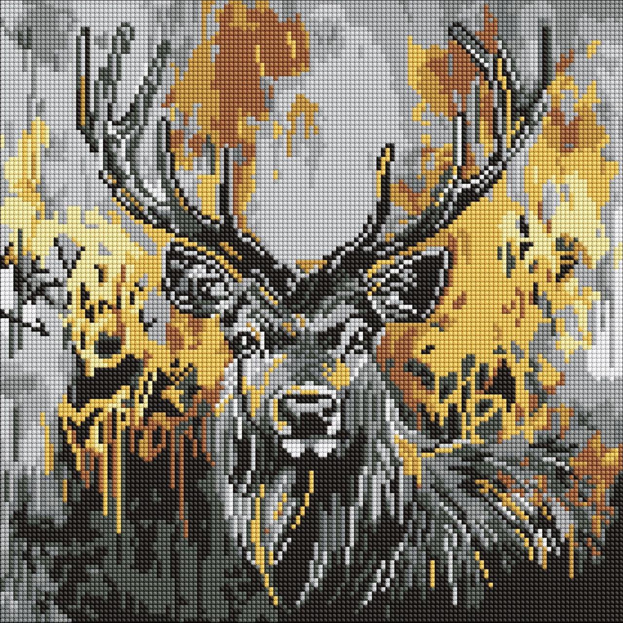 Алмазна мозаїка/вишивка Золотий олень 40*40 см Ідейка AMO 8257, фото 1