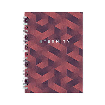 Блокнот Axent на спіралі А5 96 аркушів, клітинка, тверда обкладинка №25 (8032-25-A)