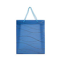 Подарунковий пакет Axent пластиковий Waves-2, 32х27 см (8504-30-A)