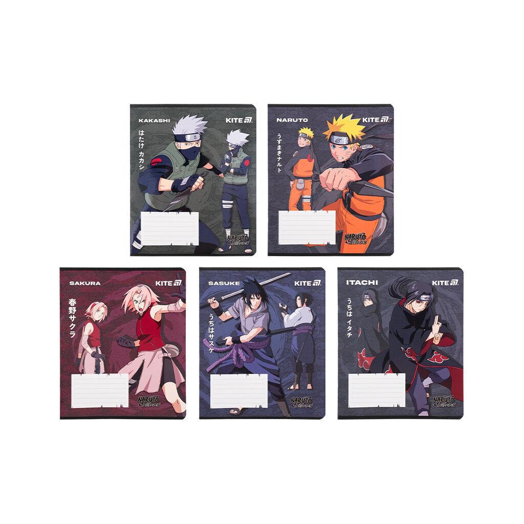 Зошит Kite Naruto, 12 аркушів, клітинка (NR25-232), фото 1