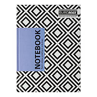 Блокнот Buromax Insolito А5 96 листів у клітинку з твердою обкладинкою синій (BM.24511102-02)
