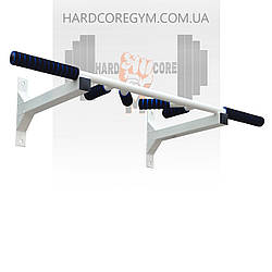 Турнік наддверний цільний №2+ з м'якими ручками / Білий Рівний